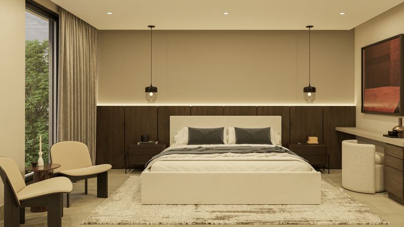 Render de la recámara principal